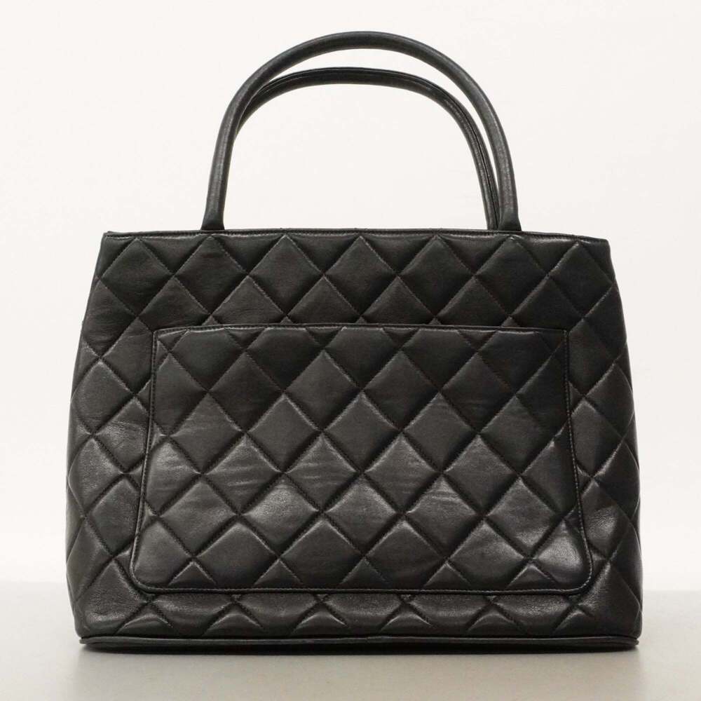 CHANEL Black Lambskin Leather Reissue Tote Bag - Picture 14 of 15